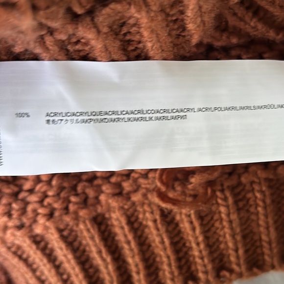 Somedays Lovin x Revolve Back at the Ranch Oversized Chunky Sweater in Ochre - L - Picture 10 of 13